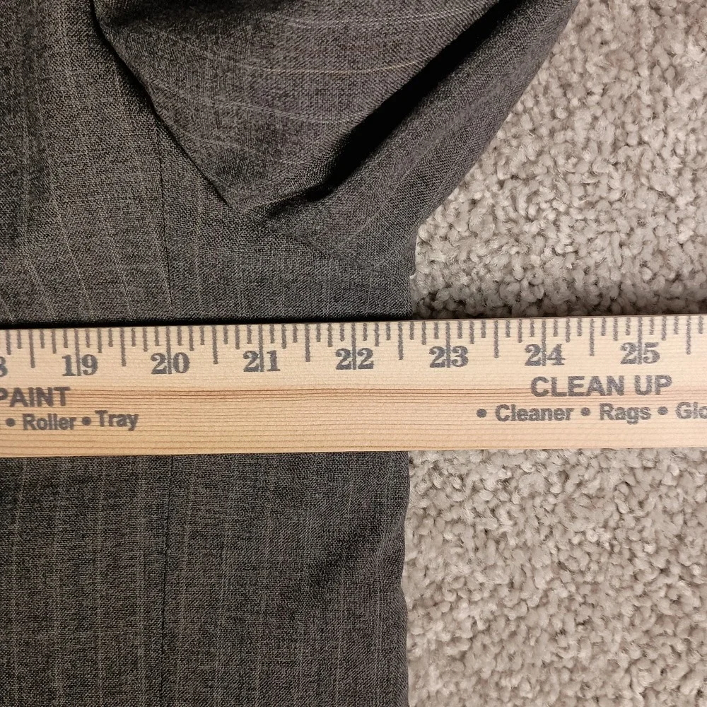 Vintage David Barry 42R 36x29 Men's Suit Grey 4 Color Pinstripe Wool Blend